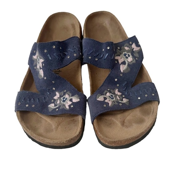 Betula by Birkenstock Floral Embroidered Sandals - Picture 1 of 7